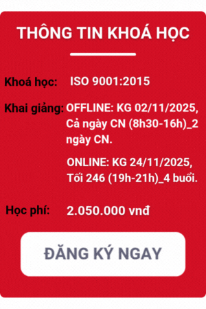 khóa học iso 9001