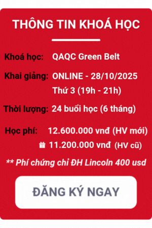khóa học qaqc green belt