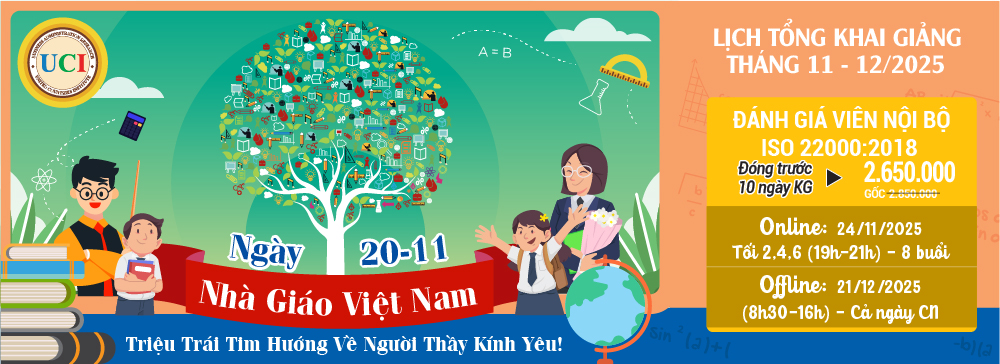 khóa học đánh giá viên nội bộ iso 22000