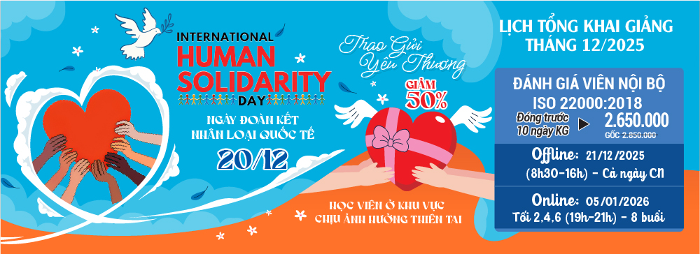 khóa học đánh giá viên nội bộ iso 22000