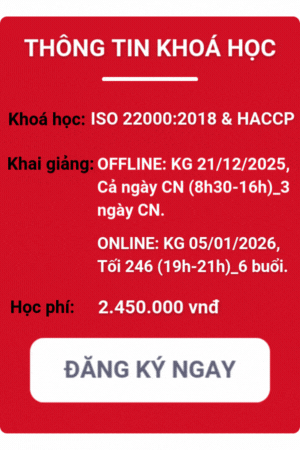 khóa học iso 22000