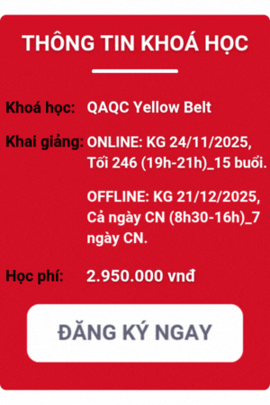 khóa học qaqc yellow belt