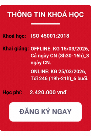 khóa học iso 45001