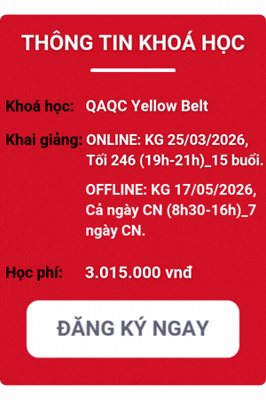 khóa học qaqc yellow belt