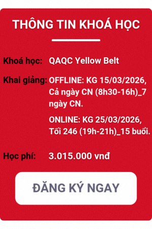 khóa học qaqc yellow belt