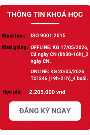 khóa học iso 9001
