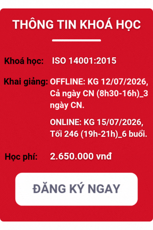 khóa học iso 14001