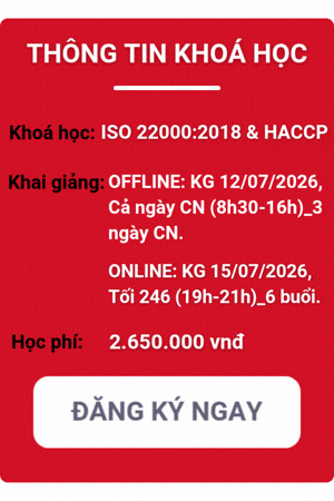 khóa học iso 22000