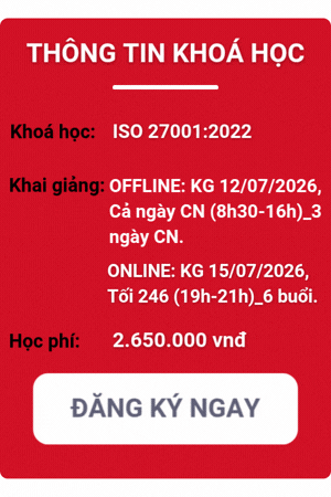 Khóa học iso 27001