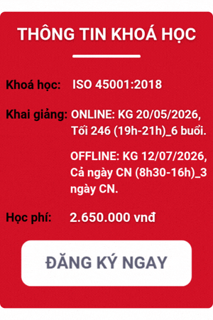 khóa học iso 45001