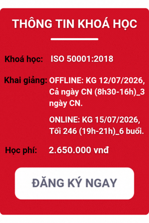 Khóa học iso 50001