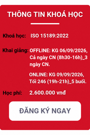 Khóa học iso 15189