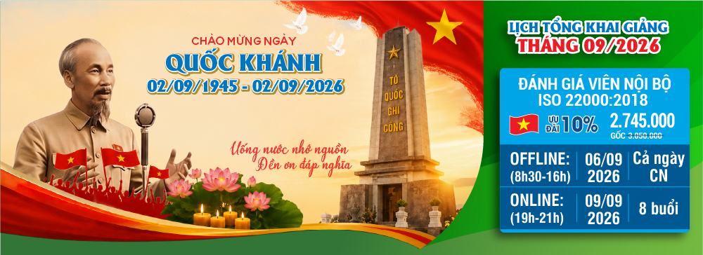 khóa học đánh giá viên nội bộ iso 22000