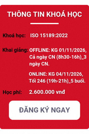 Khóa học iso 15189