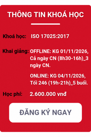 Khóa học iso 17025