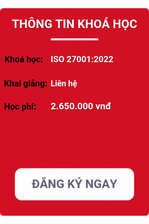 Khóa học iso 27001