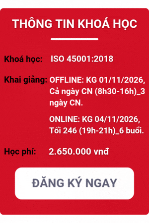 khóa học iso 45001