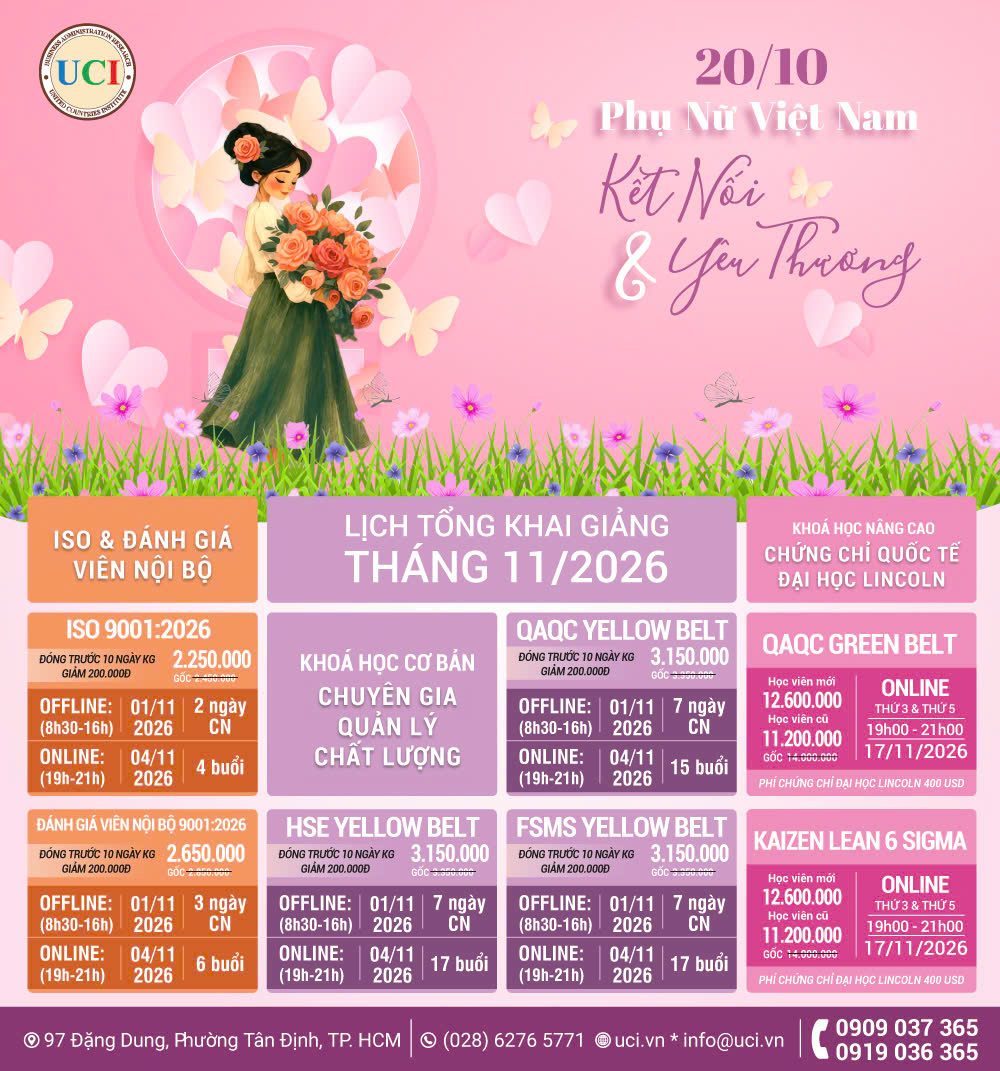 lịch khai giảng tháng 11