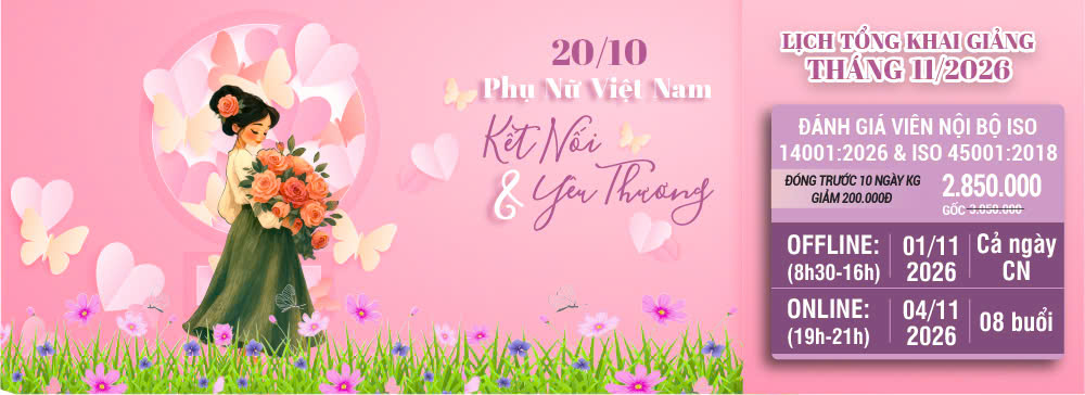 khóa học đánh giá viên nội bộ iso 14001:2015 & 45001:2018