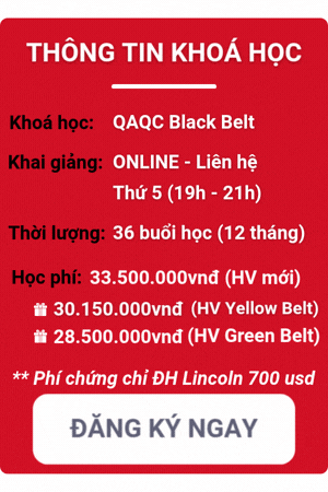 khóa học qaqc black belt